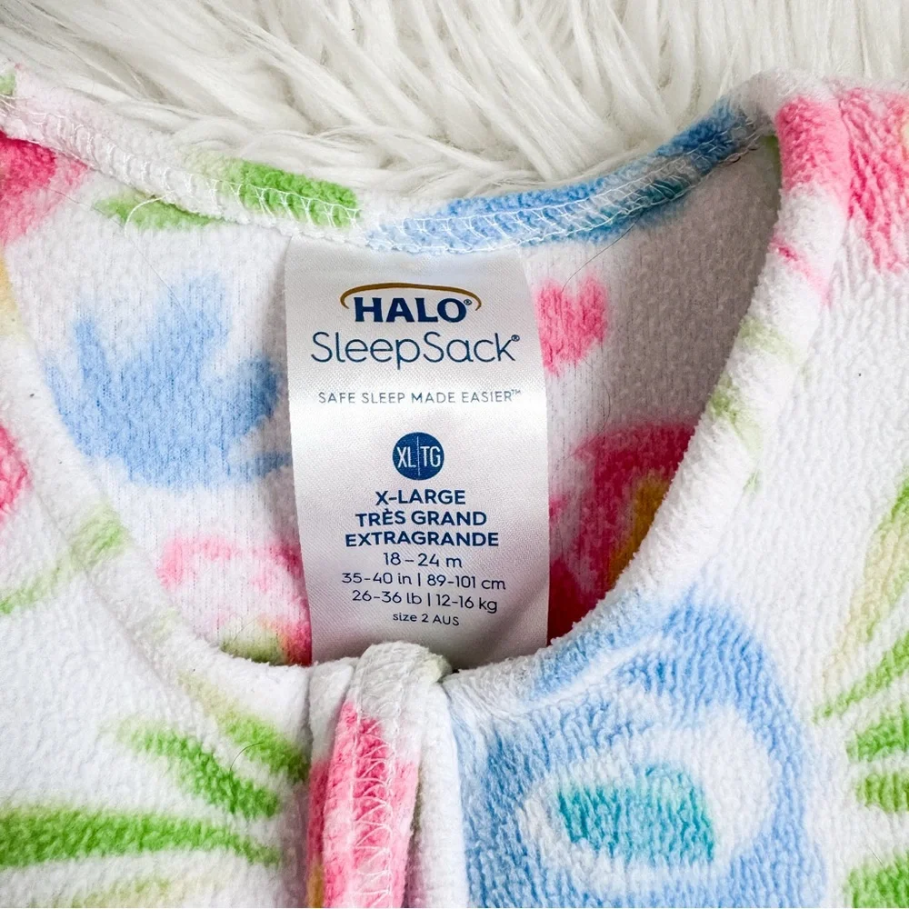 HALO Floral Fleece SleepSack Wearable Blanket 18-24M
